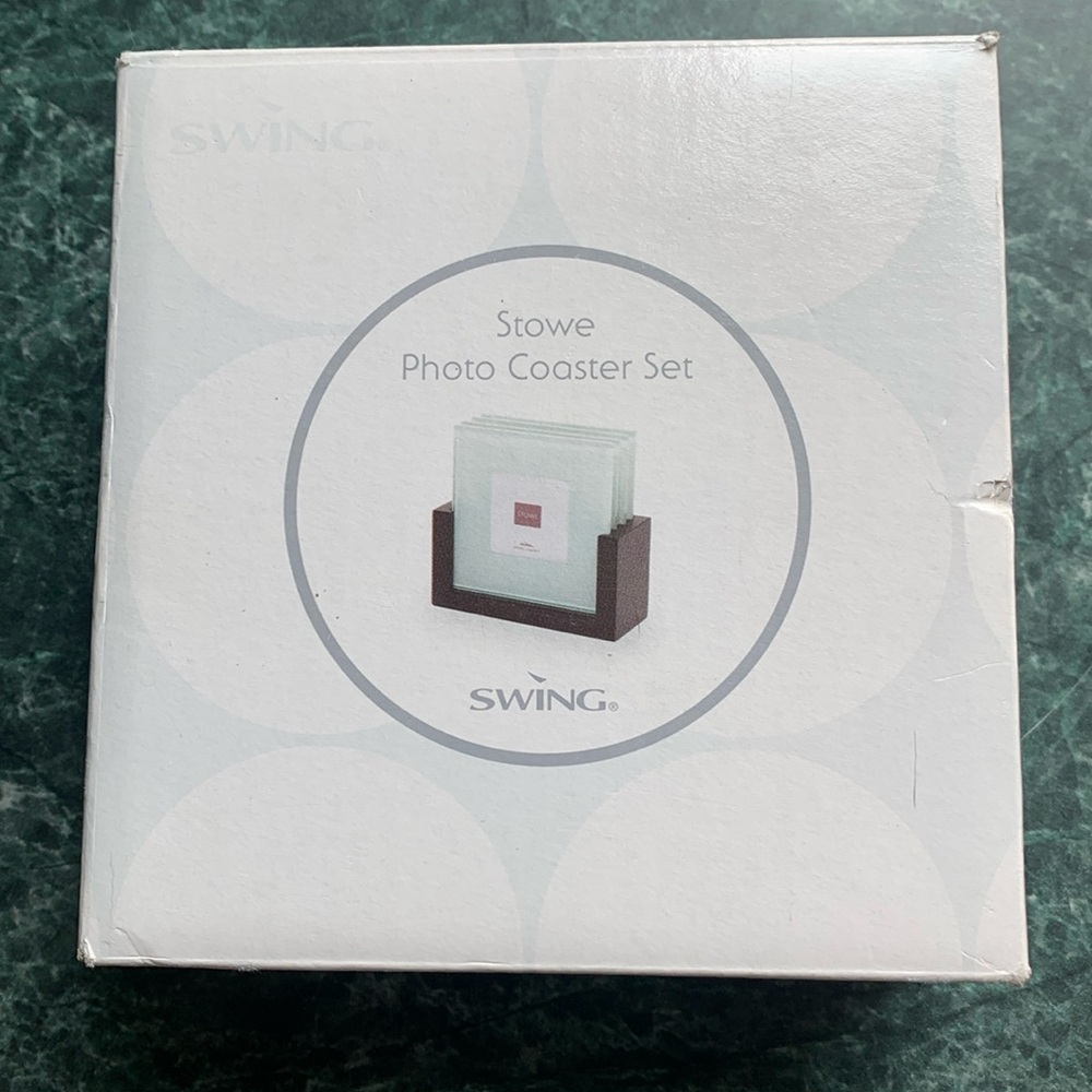 New Stowe Photo Coaster Set, add tour own photos